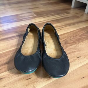 Tieks Black Leather Ballet Flats